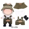 In stock, we offer 17cm plush Christmas workboy clothes for cross-border delivery for Christmas Application Scenario